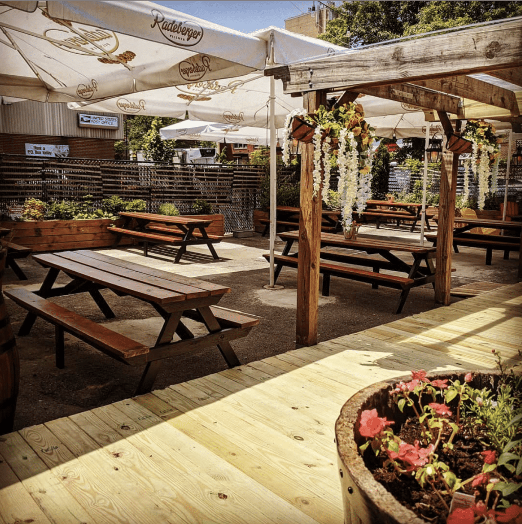 Patio Dining on Lower Avenue District Bridges