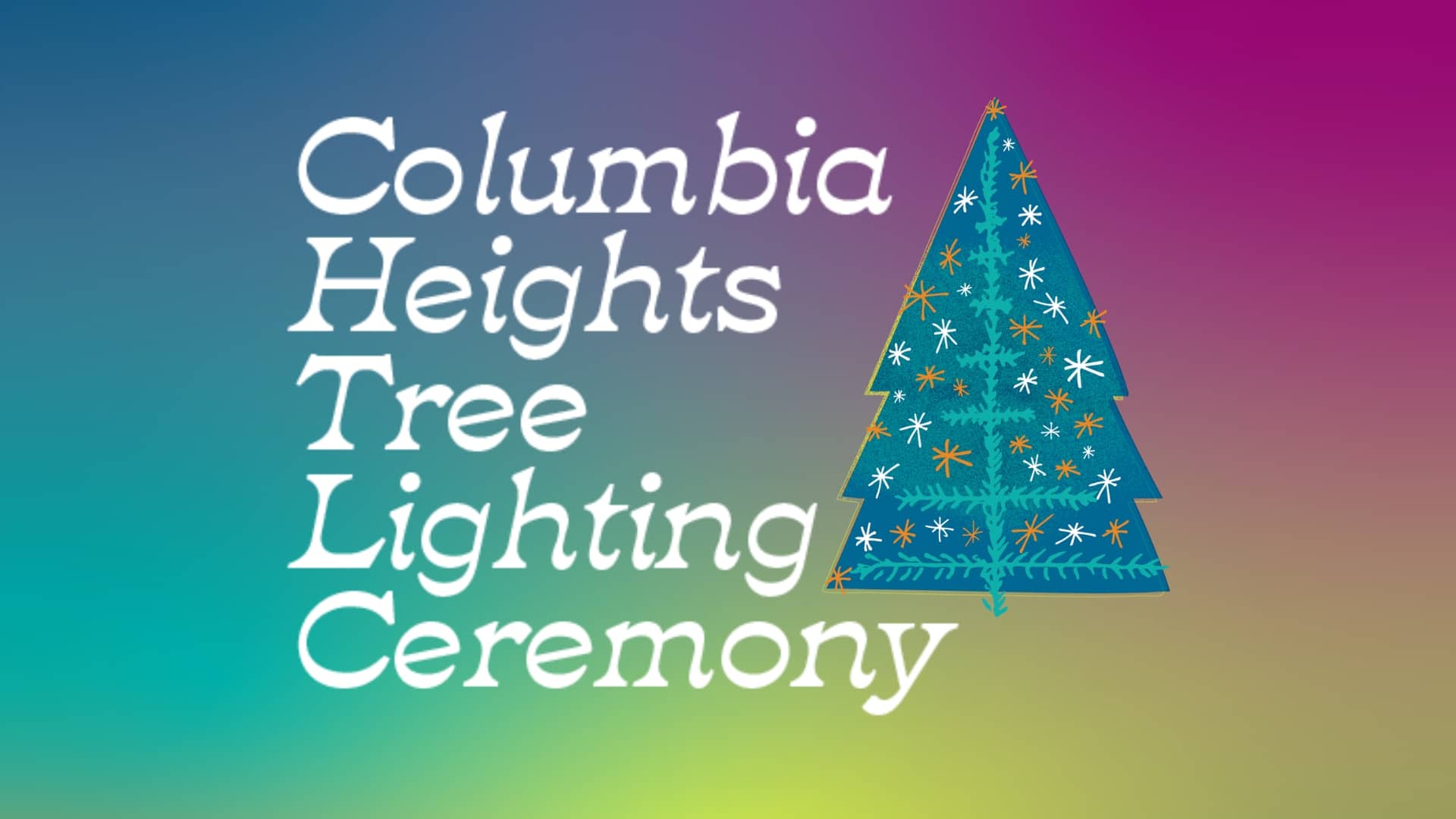 Columbia Heights Tree Lighting Ceremony District Bridges